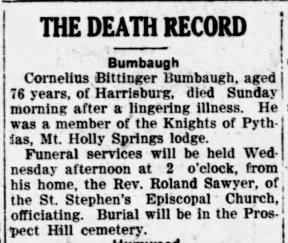 Clipping from The Sentinel